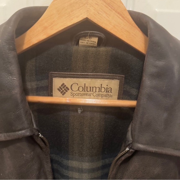 Vintage Columbia Men's Dark Brown Jacket Sz Large - Picture 2 of 6